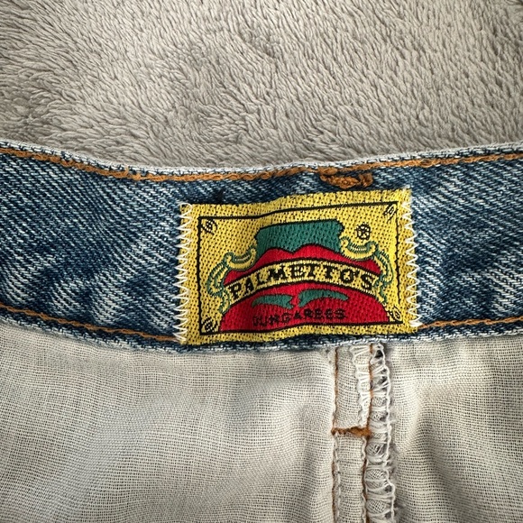 Vintage Palmetto’s Dungarees Denim Mini Skirt Leopard Accent Size 9 - Picture 4 of 9